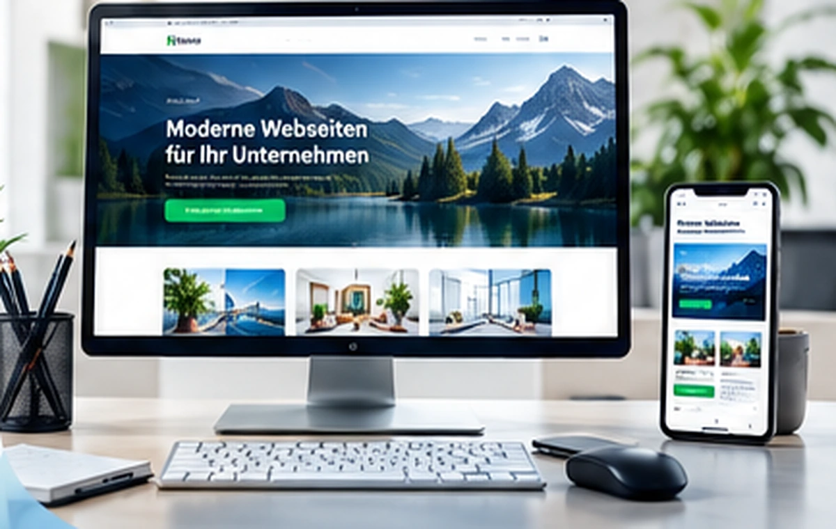 Webdesign – professionelles Arbeitsplatzmotiv